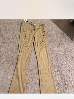 Iamgia suede lace up pants
